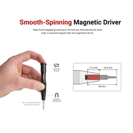TEKTON 4 mm Magnetic Bit Driver | DBA20000