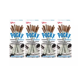 Sticks Pocky Cookies Cream Covered Biscuit Sticks, 1.41-Ounce 5 PACK, 10 PACK, 20 PACK - 5 PACK
