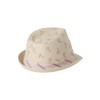 Vertbaudet Boys Baby Straw Hat with Hat Band, beige