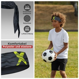 Kids Sports Headband Bandana Headband for Kids Boys and Girls (NeonX, Children)