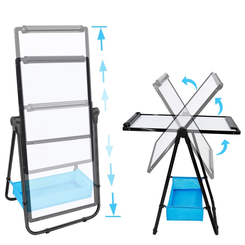 Dry Erase Board with Stand - Double Sided 28"x20" Portable