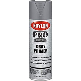 Krylon K05873 Professional All Surface Primer, Gray, 16 Ounce