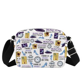 RAHC The Musical Inspired Gift Cinderella Musical Theater Zipper Pouch Makeup Bag Gift For Actor Actress (B-Crossbody)