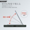 Komo Life Portrait & Horizontal! Smartphone Stand, Hands-Free, Silver, Angle