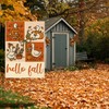 Hello Fall Garden Flag, Funny Silly Goose Garden Flag 12x18