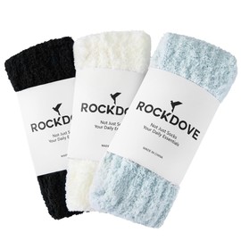 RockDove Women's CloudSoft Cable Knit Cozy Textured Socks, 3 Pairs