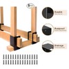 Acheterry 8 Pack Firewood Log Storage Rack Bracket Outdoor, Adjustable