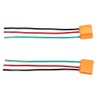 HUIQIAODS H4 Female Ceramic Headlight Extension Connector Plug Bulb Wire