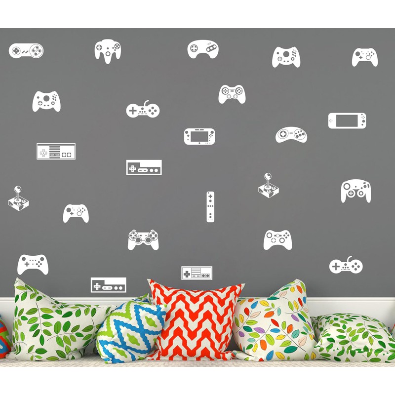 Game Controller Wall Decals- Kids Room Game Art Wall Decals,