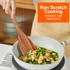 6 Pcs Best Flat Wood Spatula Set Teak Wooden Spoon