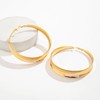 Chunky Gold Hoop Earrings for Women Exaggerated Large Wide Post