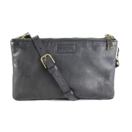 Zerimar Women's Natural Leather Casual Shoulder Bag Braided Leather Women's Bag Shoulder Bags Handbags Dimensions: 24 x 14 x 3 cm Colour: Black, black