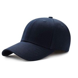 Bakicey Unisex Outdoor Baseball Cap, Cotton Baseball Cap, Adults’, Casual. Pure Colour, Adjustable Athletic Cap, Women Men, navy, 56-58