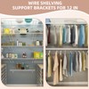 SACXFMC 12 Inch Heavy Duty Wire Shelf Brackets, 3 Pack