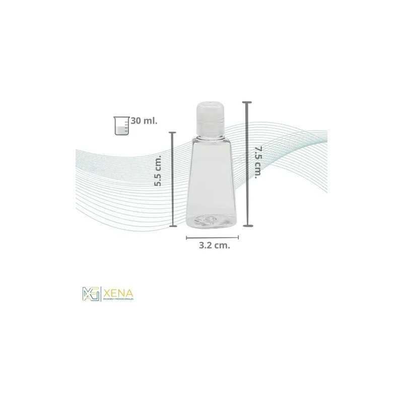 Porta Gel Antibacterial 30 Ml X 30 Piezas