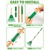 2 Pack Kids Adjustable Leaf Rake(25" to34) with 2 Pairs