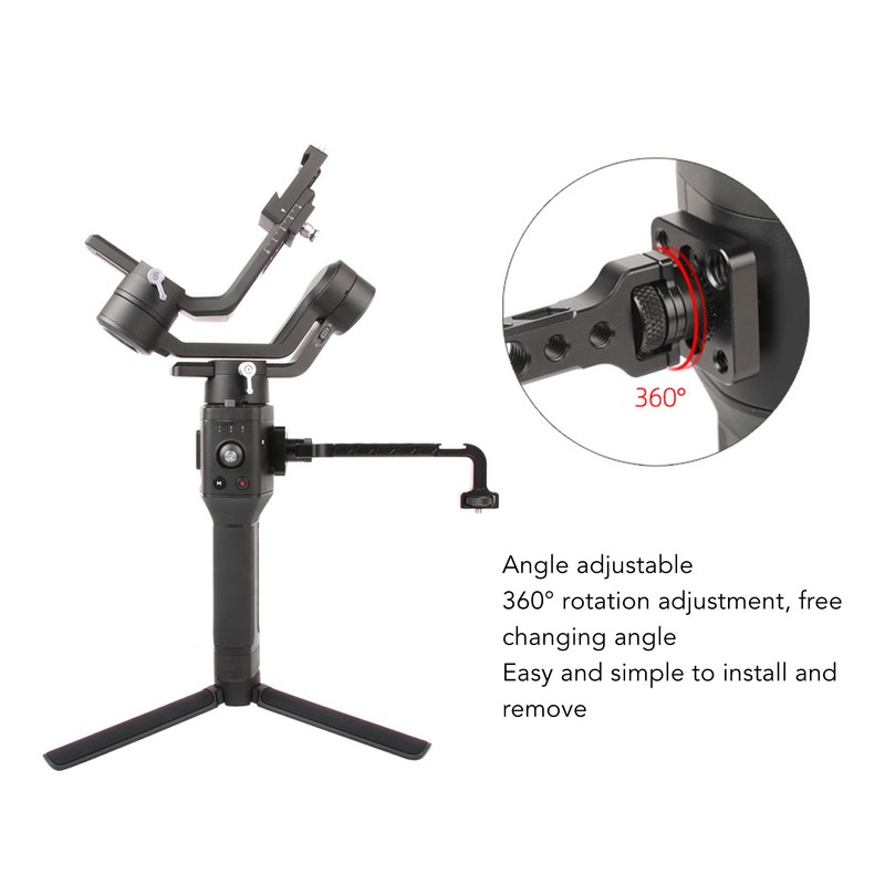 Monitor Mount Extenstion 360 Degree Rotation Cold Shoe Plate Extension