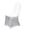 iEventStar Stretch Spandex Glitter Shiny Metallic Dining Chair Cover for