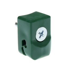 VERSHY Pack of 50 Tension Wire Holders with Screw, Green for Wire Mesh Fence