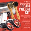RED MOOSE 7pc Black Leather Shoe and Boot Polish Kit