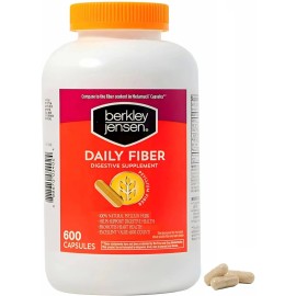 Jensen Daily Psyllium Husk Supplement (600 - Count), Natural Fiber for Men & Women -...