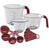 KitchenAid 12 Piece Measuring Set Cups Spoons Set Red and
