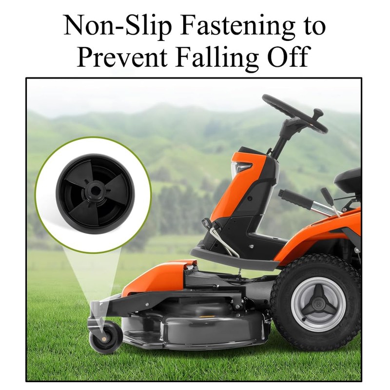 SagaSave Replacement Deck Wheel for Lawn Mowers, 2 Pieces Deck