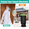 Large Outdoor Faucet Cover for Winter Freeze Protection, Pletpet 25"