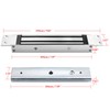 Recessed Magnetic Lock for Access Control, 280KG 600lbs Holding Force