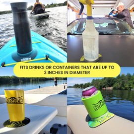 Lil Sucker Colour Fade Suction Ringss | Suction Cup Holder Anti-Spill Can Drink Support for Boats, Trucks, ATVs | Secure Your Drinks and Prevent Spills with Our Non Slip Coaster 4 Pack