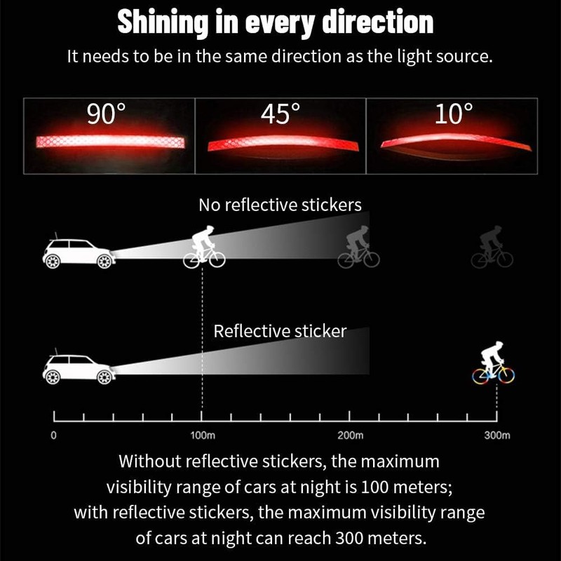 Reflector Sticker, Reflector Sticker Bicycle, Reflective Sticker Reflective Tape for