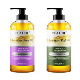 PHATOIL PHATOIL 260 ml (8.8 fl.oz) Lavender Body Oil and Rosemary Body Oil