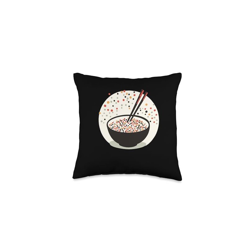 Furikake Retro Throw Pillow