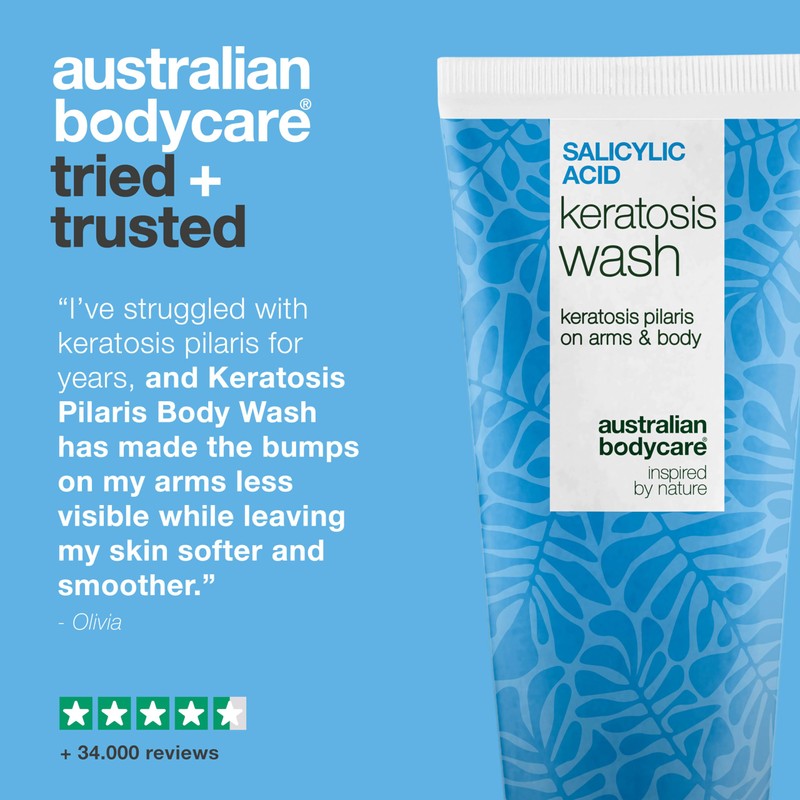 Keratosis Pilaris Body Wash – Targets Bumpy Skin, Strawberry Legs