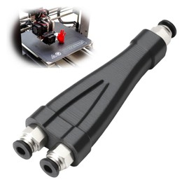 2 in 1 PTFE Adapter for Bambu Lab P1P P1S X1 X1C X1E, PTFE Tubing Connector with 2 Feed Modules, Hose Connector for Filament Hose, Extension Connection, Accessories for 3D Printers