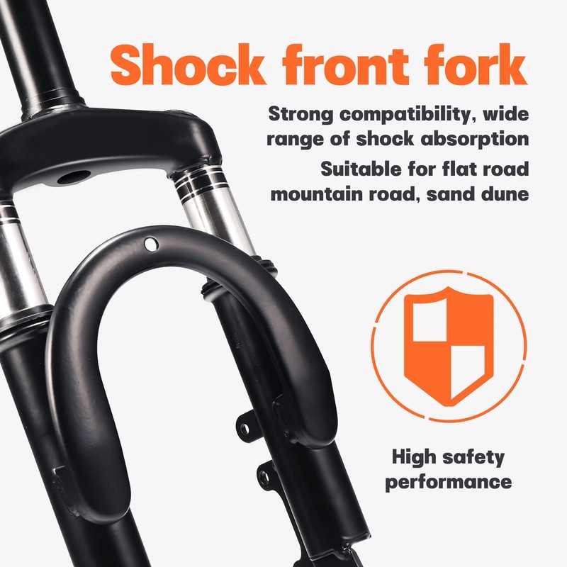 HTBCCHB 12 Inch Front Suspension Fork for Brake Disc Alloy