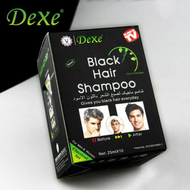 Black Hair Shampoo Instant Black Natural Ingredients Hair Dye Shampoo