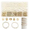 JDCMEI 720-Piece Beads for Bracelet Set, 4/6/8/10/12 mm Beads for