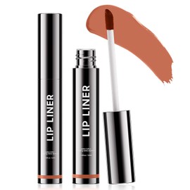 Lip Stain Peel Off, Matte Finish & Waterproof Peel Off Lip Liner, Non-Stick Cup, Long Lasting, Suitable for All Party, Create Natural Charming Lip Color (#01 Nude)