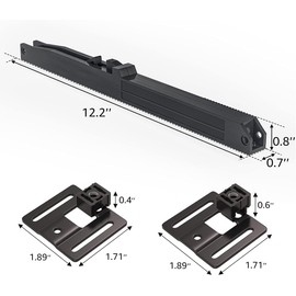 2PCS Sliding Door Fitting Soft Close Mechanism Spring Buffer Damper Upgraded Hole-Free Version Barn Door for Door Weight 40-60kg Adjustable Door Stopper Actuator Spacer