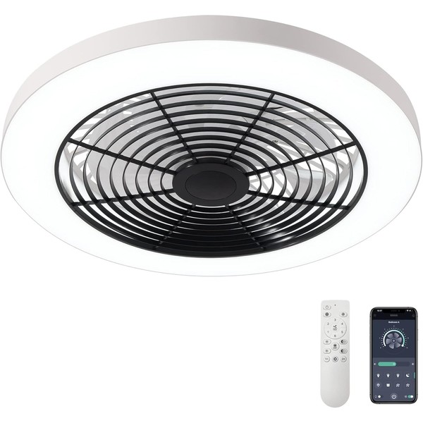 Orison Ceiling Fans with Lights, Low Profile Ceiling Fan with
