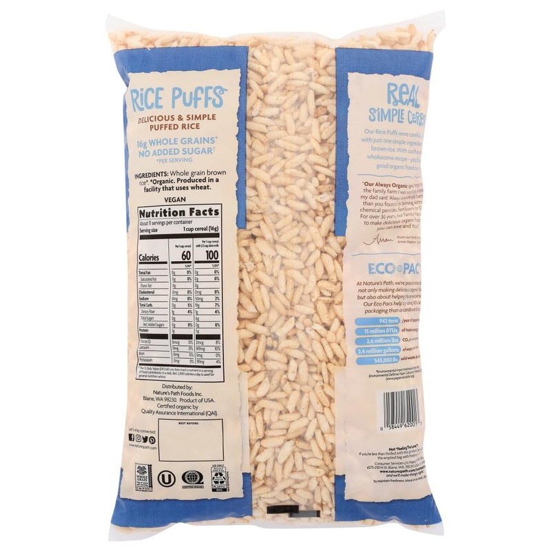 Nature's Path Organic - Cereal Rice Puffs - 6 oz
