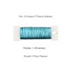 HAHIYO 26Gauge Blue Metal Floral Wire - 1 Roll, 38
