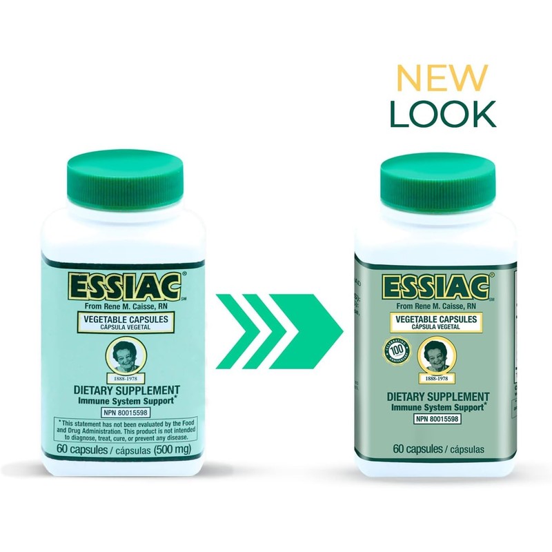 Essiac All-Natural Herbal Extract Capsules – 60 Capsules | Powerful