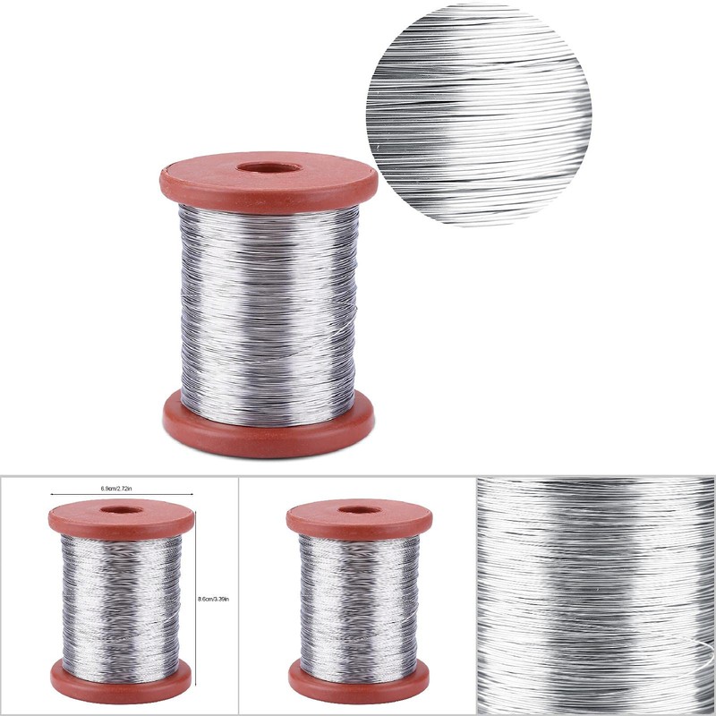 TOPINCN Stainless Steel or Iron Wire, 500g Roll for Beehive
