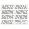 STIFFIE Shift Silver 3" Boat & PWC Registration Decals •