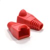 kenable Boot RJ45 Cat 5e 5mm Ethernet Network Cables RED