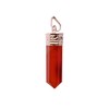 Purpledip Carnelian Pendant for Necklace: Reiki Energised Natural Crystal, Good