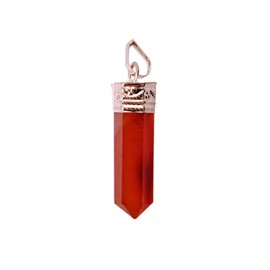 Purpledip Carnelian Pendant for Necklace: Reiki Energised Natural Crystal, Good Luck, Charm (11326 Wall Clock), Stone, Carnelian