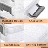 BSTKEY 12 Pcs Plastic Small Storage Containers with Lids, Clear